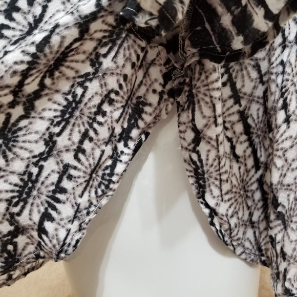 Lucky Brand top Small flowy v-neck abstract print dolman boho hippie - Picture 5 of 10